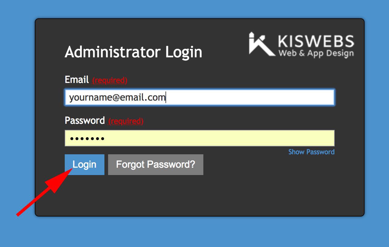 How to add page - login