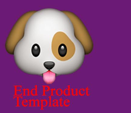 how to edit slider end product template