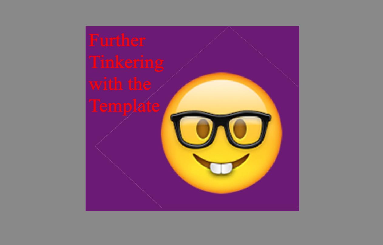how to edit slider further tinkering with the template