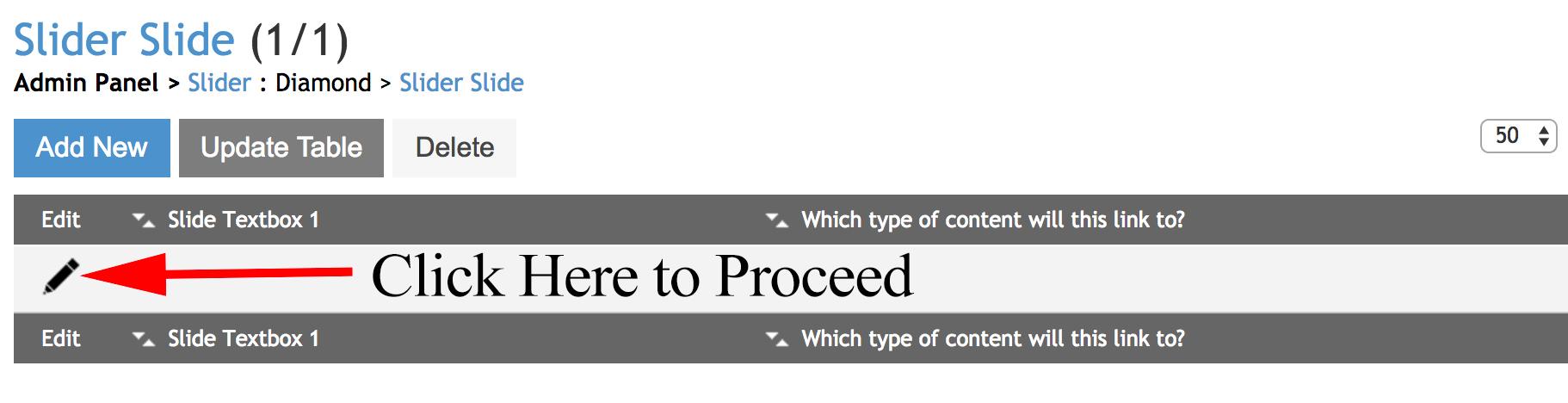 how to edit slider step 3 click pencil