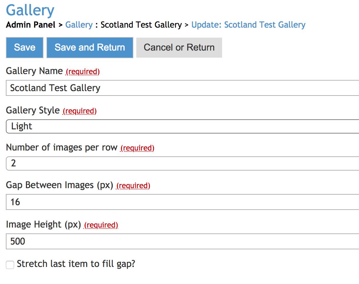 Image gallery image attributes